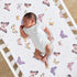 100% Lambs & Ivy Butterfly Dreams Breathable Cotton Fitted Baby Crib Sheet