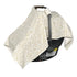 MOZAH Baby Car Seat Cover - Beige Leaves - 100% Organic Muslin