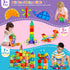 Dopyye 132 2 3 4 5 6 7 8 9, Set PCS Magnetic Tiles Building Blocks with Cars, STEM Educational Construction Montessori