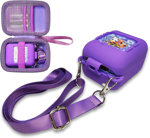 JCHPINE Hard Carrying Case and Silicone Cover for Bitzee Interactive Toy, Accessories Case, Purple Case Only