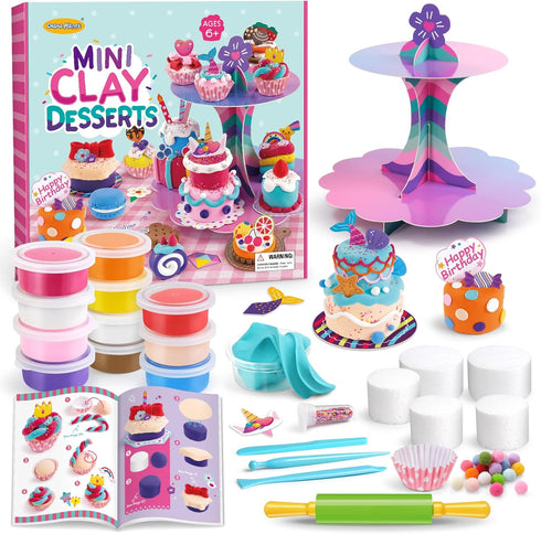 Drama Planet Craft Kits for Kids, Make Your Own Mini Desserts with
