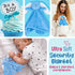Set Baby Towels with Hood Newborn Gift - Gentle & Soft Baby Bath Towels Hooded w/Washcloths, Mittens, Brush, & Ultra