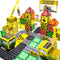 Aukney Magnetic Tiles Magnetic Construction Set with 2 Dolls, Cars, Train, Train Tracks,