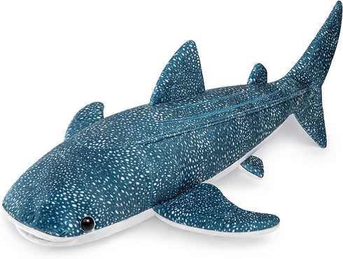 ZHONGXIN MADE 20.5" Simulation Great Whale Shark Plush Toy - Realistic Long Lifelike Blue Texture Whale Shark Stuffed