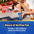 1 1 2 2 5+ Stomp Rocket Original Stomp Rescue Racers - Dueling Race Cars for Kids - Firetruck, Police Car, Launch Pads
