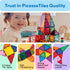 60 Set 60pcs 3D PicassoTiles Piece Magnet Building Tiles Clear Magnetic Blocks Construction Playboards - Creativity