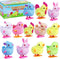 Max Fun 12Pcs Easter Wind Up Toys, Assorted Chicks & Bunny for Easter Party Favors