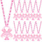 Tondiamo 60 Pcs Baby Shower Pacifier Necklace for Chupones para Baby Shower Game