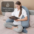MOON PARK Pregnancy Pillow - Incredibly Smooth and Soft Cooling Cover I Shaped Full Body Maternity Pillow