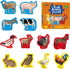 12 Pack Realistic Animal Puzzles - 48 Pieces Step-by-Step Animal Jigsaws for Preschool Toddlers 3+