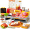 lalalark Toss 'n Toast Sandwich Restaurant Playset for Kids, 40+ Pieces Pretend Food