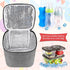 Accmor Pack, 4 8oz Breastmilk Cooler Bag with Ice Baby Bottle Cooler Bags, Insulated Tote Bags On The Go, Fits Large