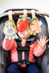 Set Set 3 Pearhead Fruit Stroller Toys, Stocking Stuffers for Babies, Newborn Ideas, Plush Interactive Toy for Baby Car