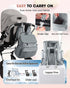NatuFuse Backpack Baby Diaper Bag, Multi-Function Baby Bag for Mom Dad, Diaper with Changing Pad Stylish Paaleras para