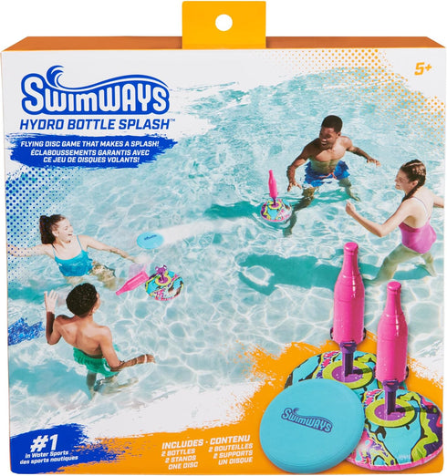 SwimWays Hydro Bottle Splash, Pool Toys for Kids and Adults, Throwing Disc Swimming Pool Game for Ages 5 & Up