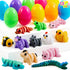 JOYIN 12Pcs Prefilled Easter Eggs with 3D Mini Animals, Magic Toy, Easter