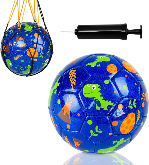 EVERICH TOY Size 2 Soccer Balls for Kids, Sport Ball for Toddlers, Backyard Lawn Outdoor Toys with Pump
