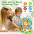 1 2 3 2-3, 1st Duchong Learning Toy for Kids Year Old Boys Girls, Spin and Sing Alphabet Zoo with Sounds, Interactive