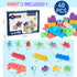 Soft Building Blocks for Toddlers - Baby Stacking Blocks for 1-3 Year Olds, Compatible with Mega Building Blocks, 40 PCS