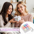 FunisFun Keyboard Fidget Toy Handheld Clicky Fidget Keyboard with Keychain Detachable Mechanical Clicker Adult Stress