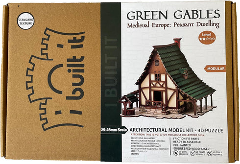 I BUILT IT - Green Gables S - 3D Wooden Puzzle, 28mm Scale Model Building Kit for Adults & Kids, Creative Gift