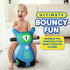 WADDLE Bouncy Hopper Inflatable Hopping Animal Scooter for Toddlers and Kids, Pump Included (Blue Zoomer)