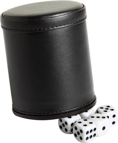 Hathaway Modifier Dice Cup with 5 Dice, Black, 16mm