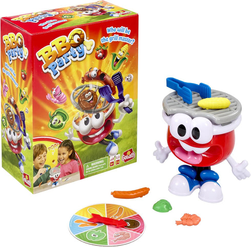 Goliath BBQ Party Game, Put Food on the Grill Before It Pops, No Reading or Batteries Required, 2-4 Players
