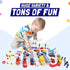 57 Commercial Playset PCS Airport with Airplane Toys, Play Vehicles, Fire Trucks, Police Cars & Figures
