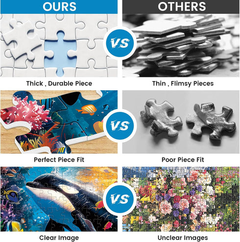 VOLUVOLU 300 20.5x15IN Piece Puzzles for Adults and Kids, Jigsaw Puzzle, Undersea World Jigsaw Puzzles, Home Decor