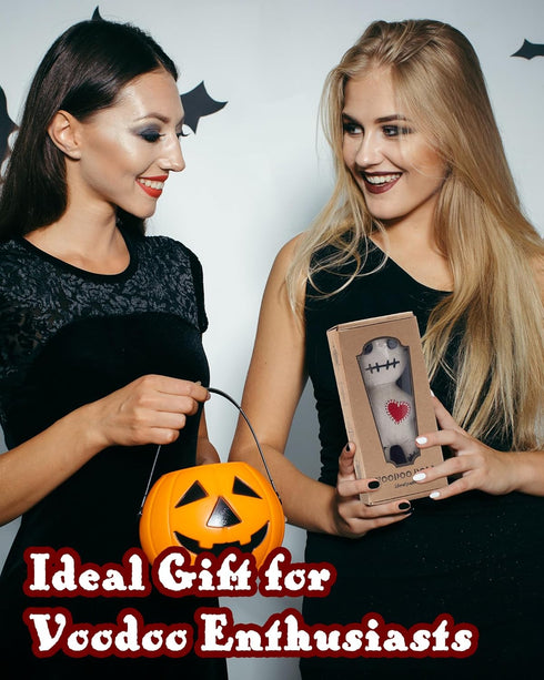 Umakeadeal Set 7 Dammit Voodoo Doll Include Spell Cards and Pcs Stress Relief Pins, Creepy Ghost Doll for Halloween