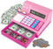 Learning Resources Pretend and Play Calculator Cash Register Pink - Money for