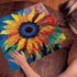 PICKFORU Sunflower Puzzles for Adults 1000 Pieces, Colorful Gradient Flower Fine Art Jigsaw