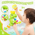 18months+ EKU Dinosaur Bath Toys for Kids Toddler Age Mold Free Water Wheels and Fishing Games Bathtub Tub Bath Time