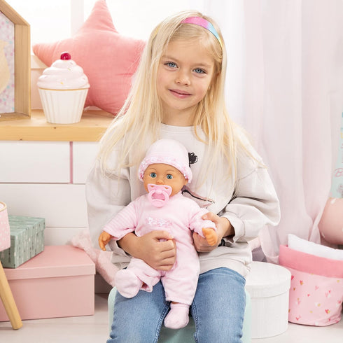 Bayer Design 15" First Words Baby Doll, Softpink, 38cm