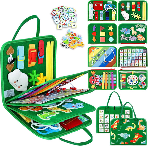Esjay Toddler Busy Board Montessori Toys for Boys and Girls, Sensory Book