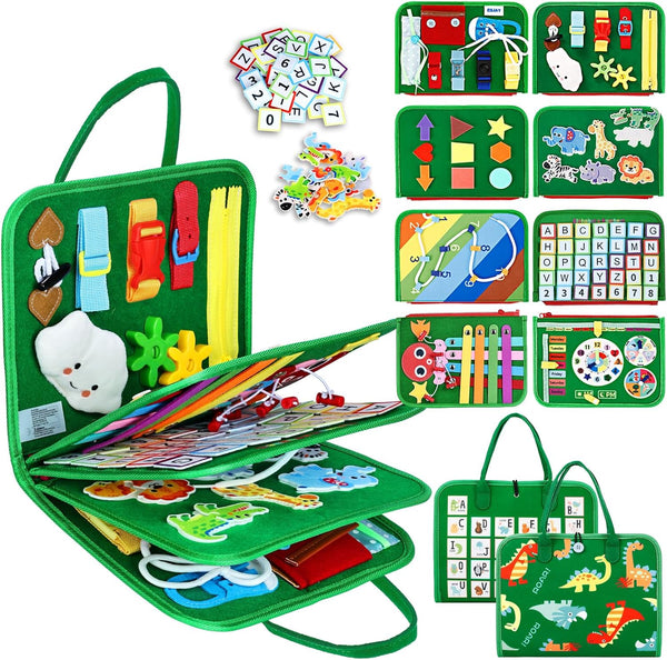 Esjay Toddler Busy Board Montessori Toys for Boys and Girls, Sensory Book