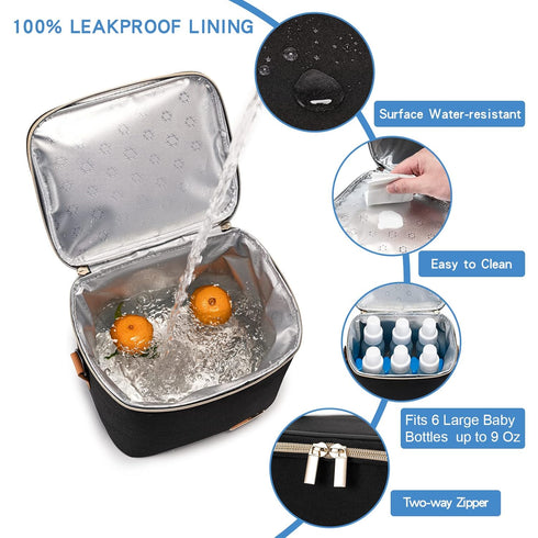 Waterproof Breastmilk Cooler Bag - Reliable Storage for Pump Parts