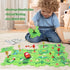 Puzzle Track Car Play Set, Plastic Puzzles for Kids with Vehicles, Railcar Puzzle, Car Tracks for Toddlers, Toys Gifts for 2 3 4 5 6 Year Old Boys, Toddler Boy Toys 2-3