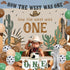 1 1st How The West Was One Year Old Party Decorations, Western First Birthday Decorations, Cow Print Green Brown