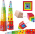 TOWO Wooden Stacking Boxes - Nesting and Sorting Cups, Numbers, Alphabet, Animals Blocks for Toddlers, Educational Toys