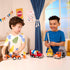 7-Inch 3+ Driven by Battat Crane Truck Toy with Lights & Sounds, Movable Parts, Construction Vehicle for Boys & Girls