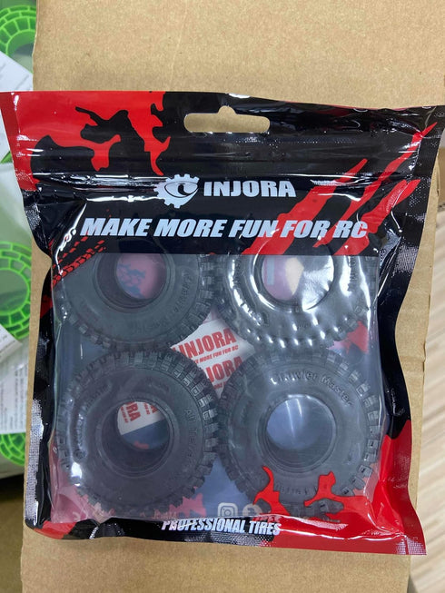 INJORA 1.0 Tires-S3 All Terrain Crawler Tires - Upgrade Parts for TRX4M SCX24 AX24 FCX24, 58 * 20mm