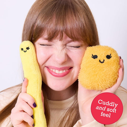 5 Emotional Support Chicken Nuggets by Relatable, Cuddly Stuffed Animals and Toys, Squishy Toys and Plushies, Great
