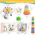 SYUUKH 6 in1 6-12 6-12 12pc 2 Montessori Baby Toys MonthsMontessori Toy for Babies MonthsIncl Building Blocks &Silicone