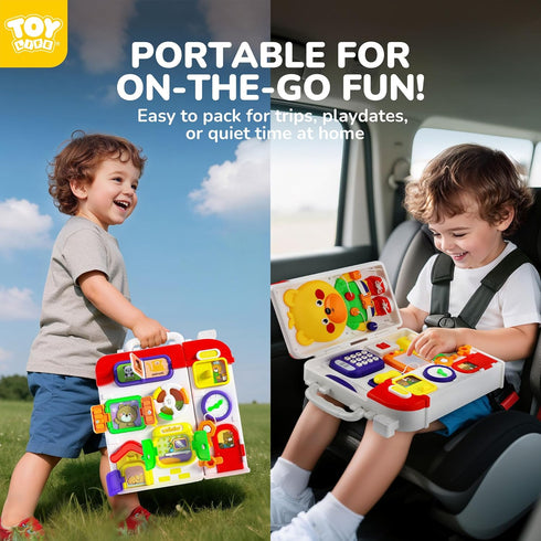 1-2 20in1 13, 1+ TOY Life Toddler Montessori Busy Board for Year Old, Baby Musical Toddler Toys, Early Educational Baby