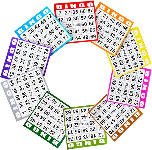 1 -100 10 SEETOOOGAMES Bingo Paper Game Cards - Card Books of Sheets