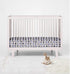 Bacati Elephant Blue, Navy, Grey - 100% Cotton Boys Universal Baby Crib or Toddler Bed Fitted Sheet