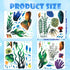 Zonon Under The Sea Wall Decals, Ocean Stickers, Coral Reef and Seaweed Underwater Decor for Nursery Living Room Office