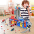 3 4 5 6 Playset 4 Cars,Helicopter,7 Ochido Boys Toys for Years Old,Large City Action Kit with Lights